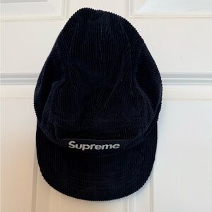 Supreme Dark Blue Corduroy Hat